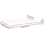 vidaXL Coussin de banc de jardin gris 150x(50+50)x7 cm tissu oxford