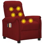 Vidaxl fauteuil de massage électrique rouge bordeaux similicuir