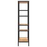 vidaXL Étagère à livres 80x30x120 cm Acier et bois d'ingénierie