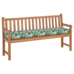 vidaXL Set de coussins de palette Floral 2 Pièces Motif de feuille