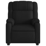 vidaXL Fauteuil de massage inclinable électrique noir similicuir