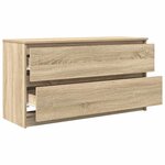 vidaXL Meuble TV chêne sonoma 100x35x54 cm bois d'ingénierie