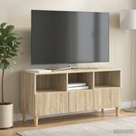 vidaXL Meuble TV Chêne Sonoma 102 x 34 5 x 50 cm Bois d'ingénierie