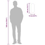 vidaXL Miroir mural Doré 40x15 cm Ovale