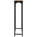 vidaXL Table console chêne fumé 75x19 5x75 cm bois d'ingénierie