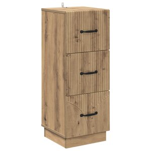 vidaXL Armoire à tiroirs Chêne artisanal 33 x 34 5 x 87 cm