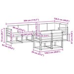 vidaXL Ensemble de canapés d'extérieur 8 Pièces Blanc et anthracite