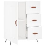 vidaXL Buffet blanc 69 5x34x90 cm bois d'ingénierie