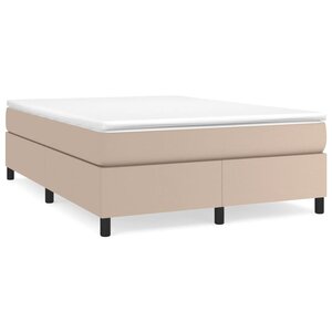 VidaXL Cadre de lit sans matelas cappuccino 140x200 cm similicuir