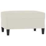 vidaXL Ensemble de canapés 4 Pièces avec coussins Crème Velours