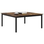 vidaXL Table basse Chêne Fumé 100 x 100 x 45 cm Bois d'ingénierie