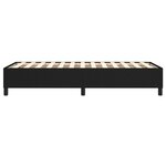vidaXL Cadre de lit Noir 90x190 cm Tissu