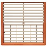 vidaXL Lit avec rangement relevable  marron ciré  180 x 200 cm  en bois de pin massif