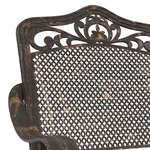 vidaXL Chaise de jardin 2 Pièces Bronze 55 x 56 5 x 91cm Aluminium