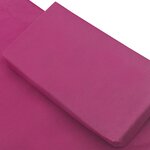 Vidaxl lit de repos d'extérieur tissu rose