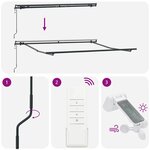 vidaXL Auvent rétractable automatique marron 300x250 cm