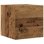 vidaXL Ensemble de meuble TV mural 6 Pièces vieux bois bois d'ingénierie