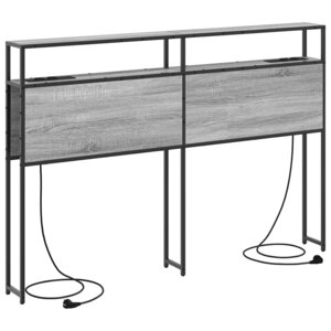 vidaXL Tête de lit de rangement Sonoma gris 120 cm Bois d'ingénierie