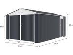 Garage métal "Houston" 15 36 m² - Anthracite