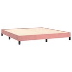 vidaXL Cadre de lit Rose 180x200 cm Velours