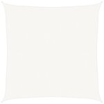 vidaXL Voile d'ombrage 160 g/m² Blanc 5x5 m PEHD