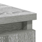 vidaXL Buffet avec tiroir sonoma gris 71x35x65 cm bois d'ingénierie