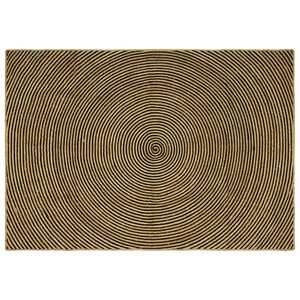 vidaXL Tapis Naturel et Noir 240 x 340 cm Jute