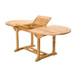 Le Leti Mix: Salon de jardin teck 6/8 pers. 4 chaises 2 fauteuils + table ovale