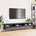 vidaXL Meuble TV anthracite 202x39x43 5 cm acier laminé à froid