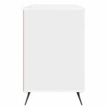 vidaXL Bureau Blanc brillant 142 5 x 50 x 75 cm Bois d'ingénierie