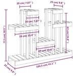 vidaXL Support à plantes 104 5x25x77 5 cm Bois massif de pin