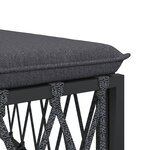 Salon de jardin meuble d'extérieur ensemble de mobilier avec coussins 6 pièces anthracite acier 02_0018313