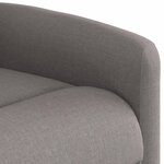 vidaXL Fauteuil inclinable Taupe Tissu