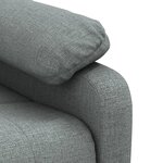 vidaXL Fauteuil de massage Gris foncé Tissu