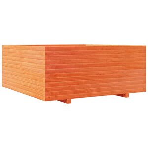 vidaXL Jardinière cire marron 110x110x49 5 cm bois de pin massif