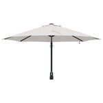 vidaXL Parasol de jardin Beige et Noir 248 x 248 x 148 cm