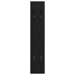 vidaXL Porte-manteau mural Montage mural Chêne noir 20 x 1.5 x 100 cm