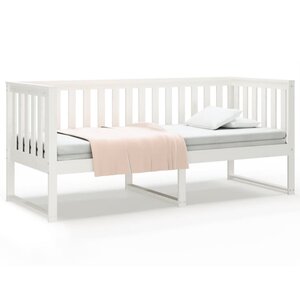 vidaXL Lit de jour sans matelas blanc 80x200 cm bois de pin massif
