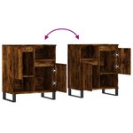 vidaXL Buffet Chêne fumé 60x35x70 cm Bois d'ingénierie