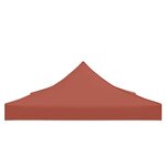 vidaXL Toit de tente de réception 4 5x3 m Terre cuite 270 g/m²