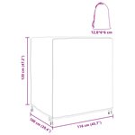 vidaXL Housse pour mobilier d'extérieur Noir 116 x 100 x 120 cm 210D