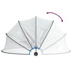 vidaXL Dôme de piscine rond 376x188 cm PVC