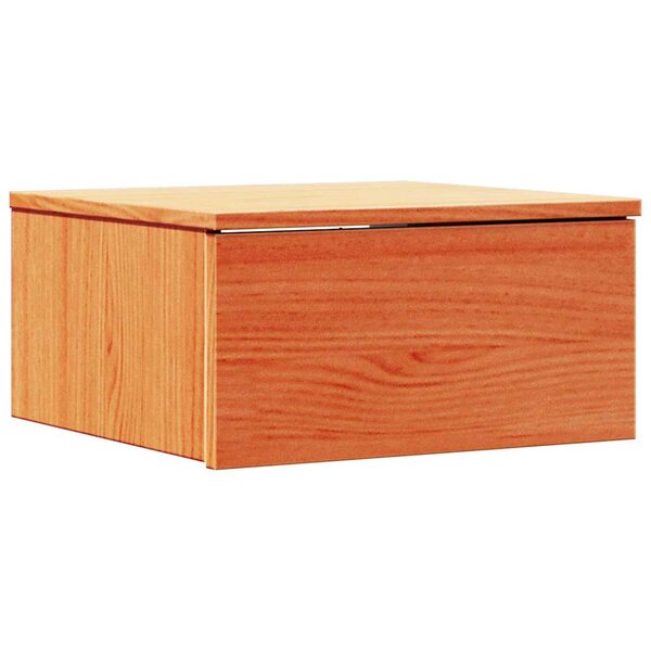 vidaXL Table de chevet Brun cire 37 x 35 x 18 5 cm Bois massif en pin