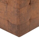 vidaXL 2 Pièces Tables de chevet Marron 30x30x30 cm Similicuir daim