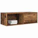 vidaXL Meuble TV vieux bois 80x31x25 5 cm bois d'ingénierie