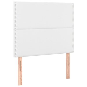 vidaXL Tête de lit blanche 90 x 5 x 118/128 cm similicuir