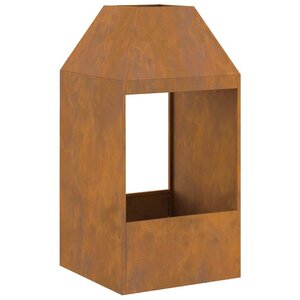 vidaXL Braise Marron 50 x 50 x 100 cm Acier Corten