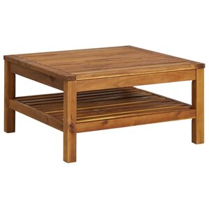vidaXL Table basse 65x65x35 cm Bois d'acacia solide