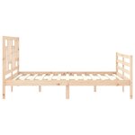 vidaXL Cadre de lit sans matelas 160x200 cm bois massif