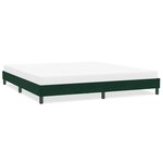 vidaXL Cadre de lit sans matelas vert foncé 200x220 cm velours